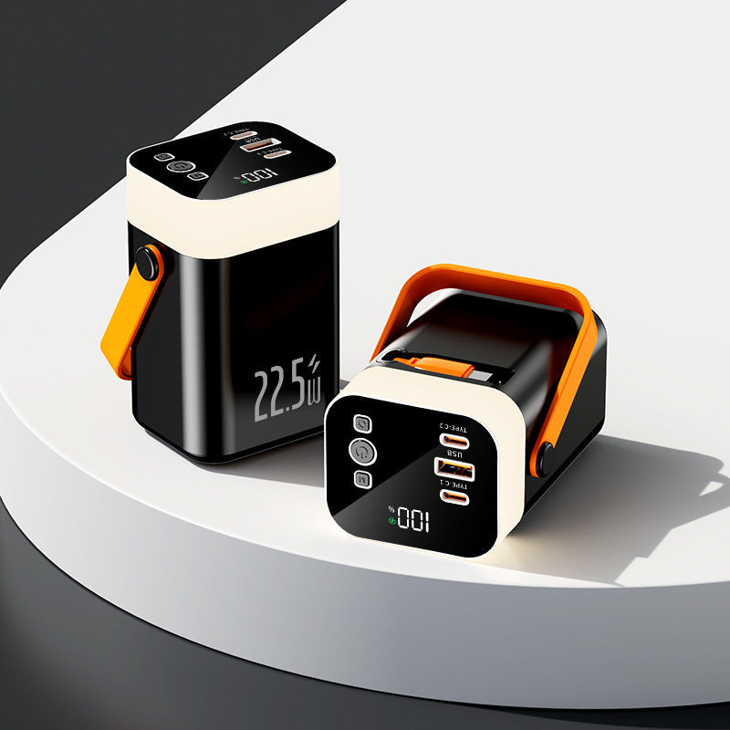 Practical powerbank with carrying handle and multiple connections Kalsten