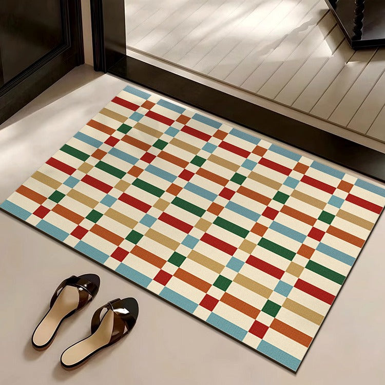 Geometric Patterned Bath Mat Kalsten
