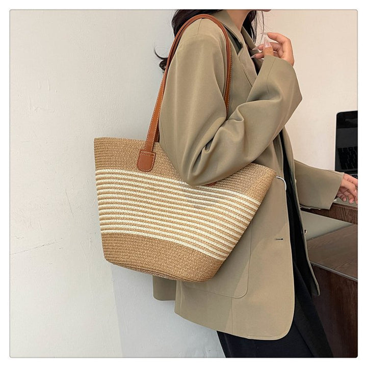 Beach bag with elegant woven design Kalsten