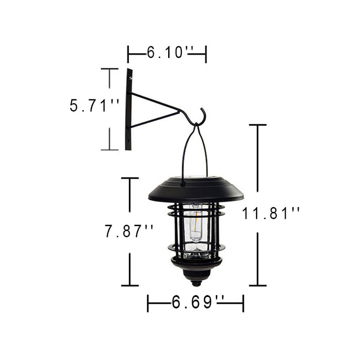 Traditional European Solar Outdoor Waterproof Induction LED Decorative Wall Sconce Lamp | Kalsten