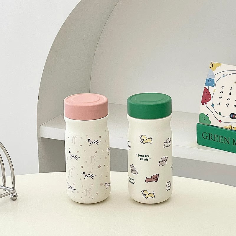 Ladies Insulated Water Bottle with Cute Dog Motif Kalsten