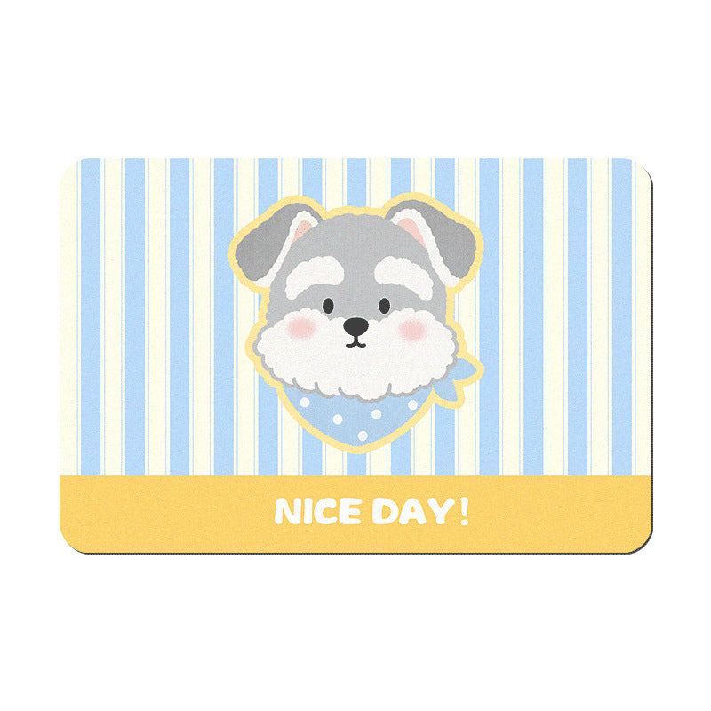 Playful Dog-Themed Bath Mat Kalsten