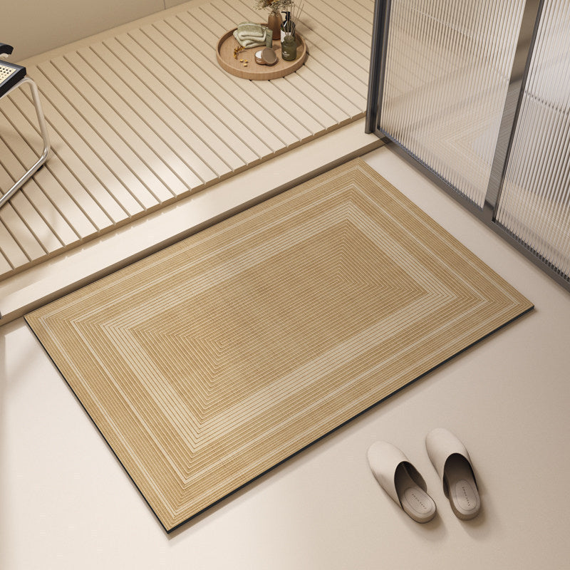 Modern Geometric Bath Mat Kalsten