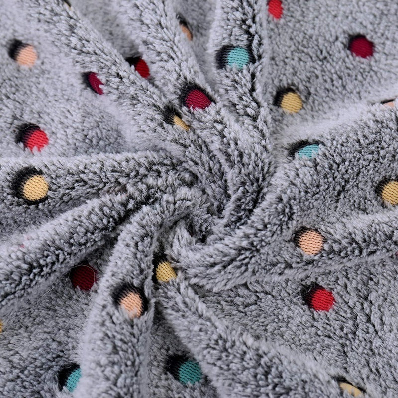 Ladies Cozy Microfiber Blanket with Playful Pattern Kalsten