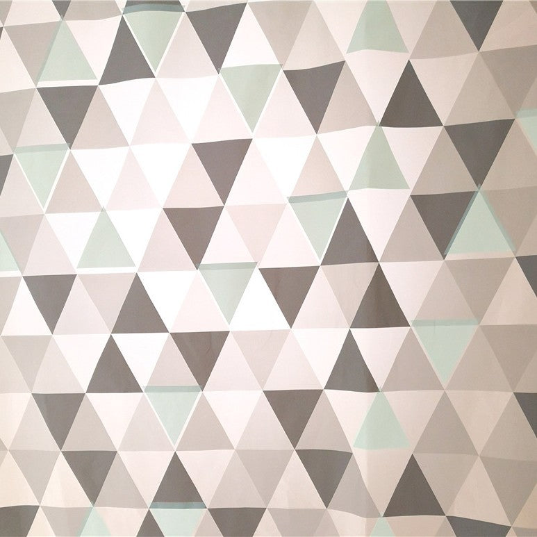Geometric Triangle Pattern Shower Curtain Kalsten