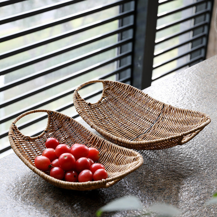 Decorative Handwoven Serving Tray Kalsten