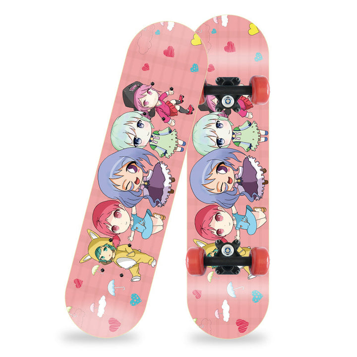 Cartoon-Inspired Mini Skateboard Kalsten