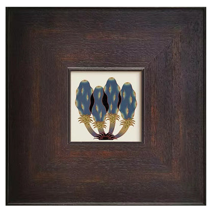 Framed Abstract Ink Artwork