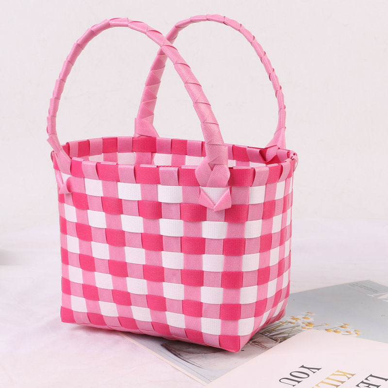 Colorful woven shopping bag Kalsten