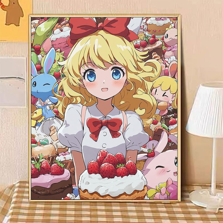 Whimsical Fantasy Dessert-Themed Canvas Art Print Kalsten
