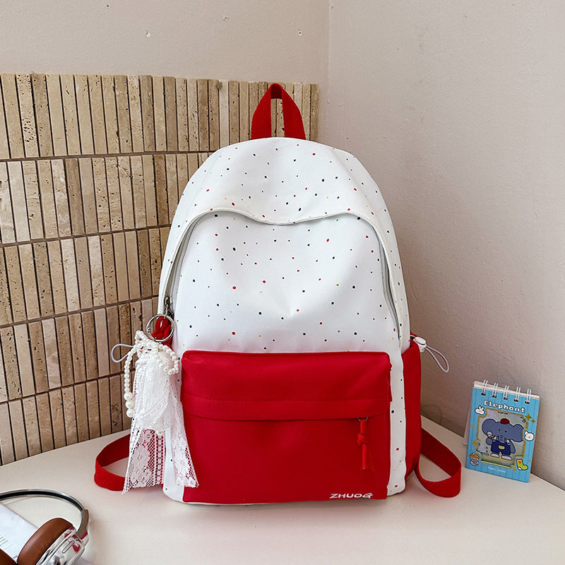 Fun Polka Dot School Backpack