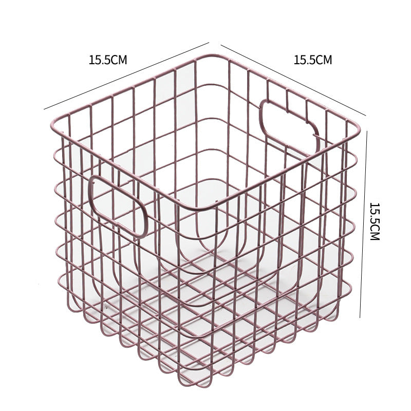Unisex Wire Storage Basket with Ergonomic Handles Kalsten
