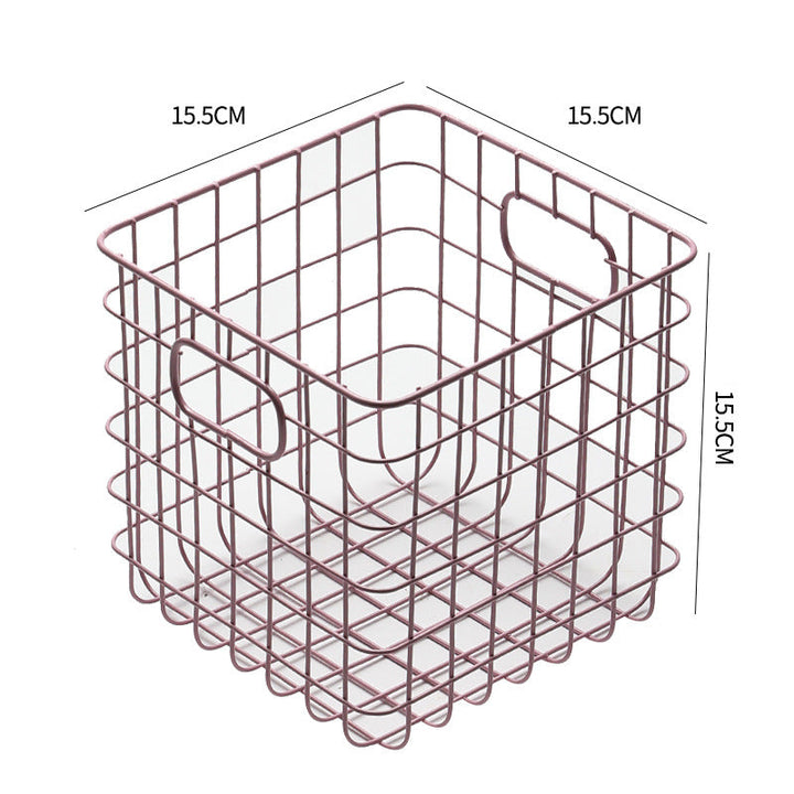 Unisex Wire Storage Basket with Ergonomic Handles Kalsten