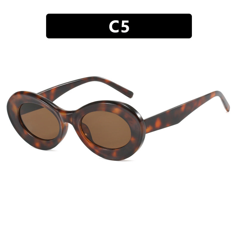 Women's oval sunglasses with modern lenses Kalsten