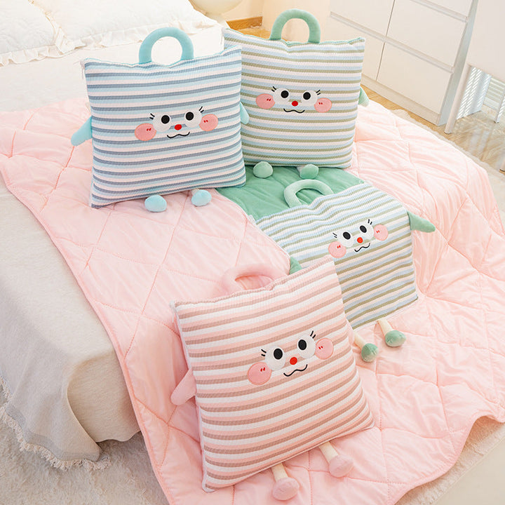 Cuddle pillow with lovable animal motif Kalsten