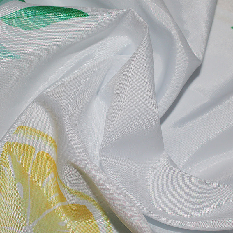 Women's Vibrant Citrus Print Shower Curtain Kalsten