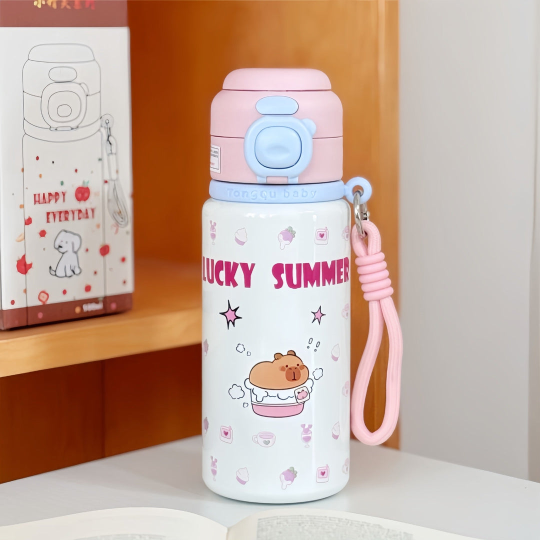 Insulated drinking bottle with fresh strawberry design Kalsten