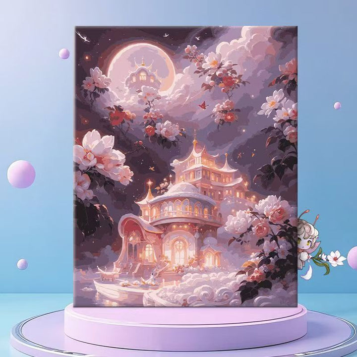 Whimsical Floral Fantasy Canvas Wall Art Kalsten