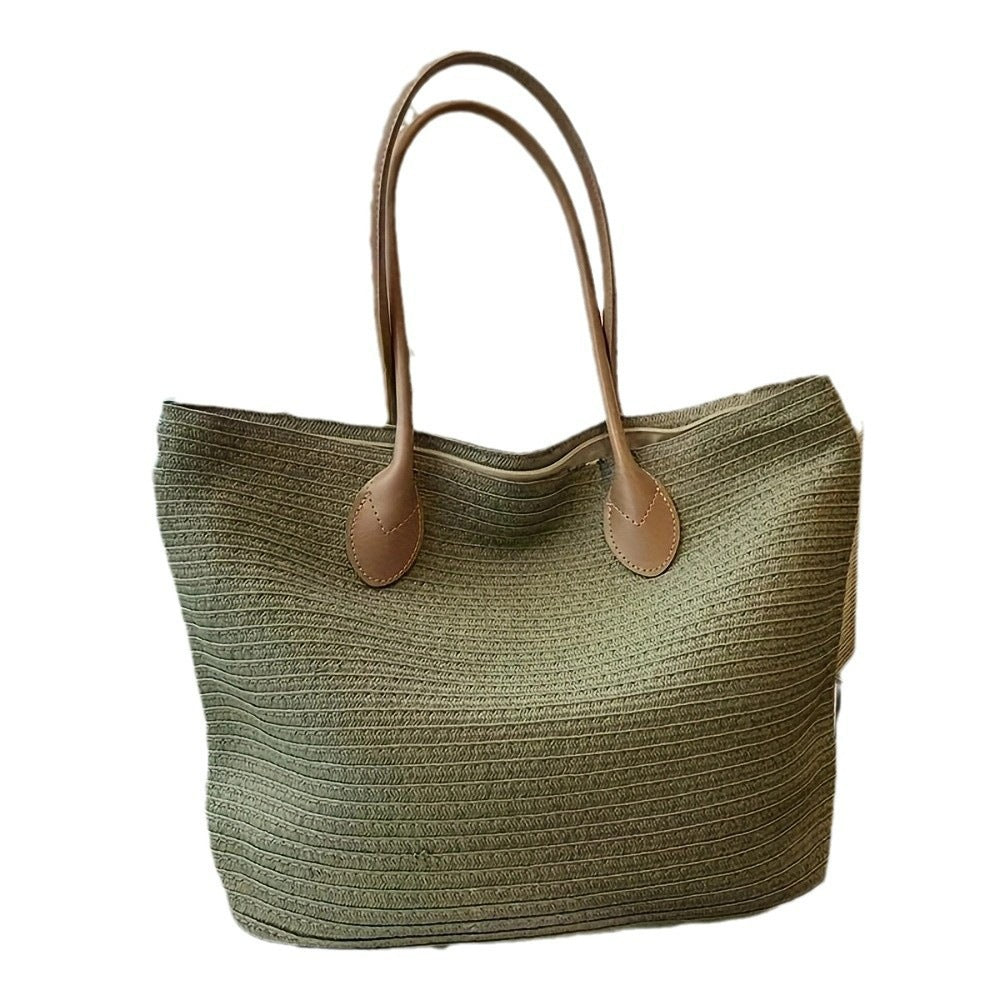 Handbag Made of Textured Natural Material Kalsten