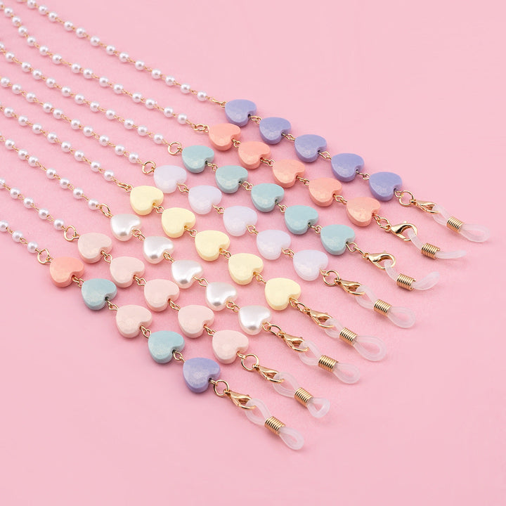 Decorative Heart-Shaped Eyewear Chain Kalsten