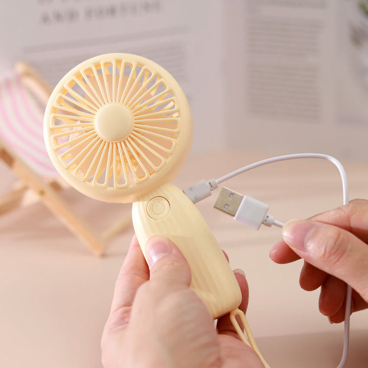 Women's Portable Mini Hand Fan with Flexible Strap Kalsten