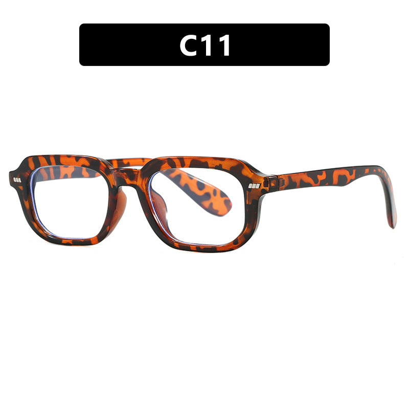 Women’s square sunglasses with high-gloss transparent frame and polarized lenses Kalsten