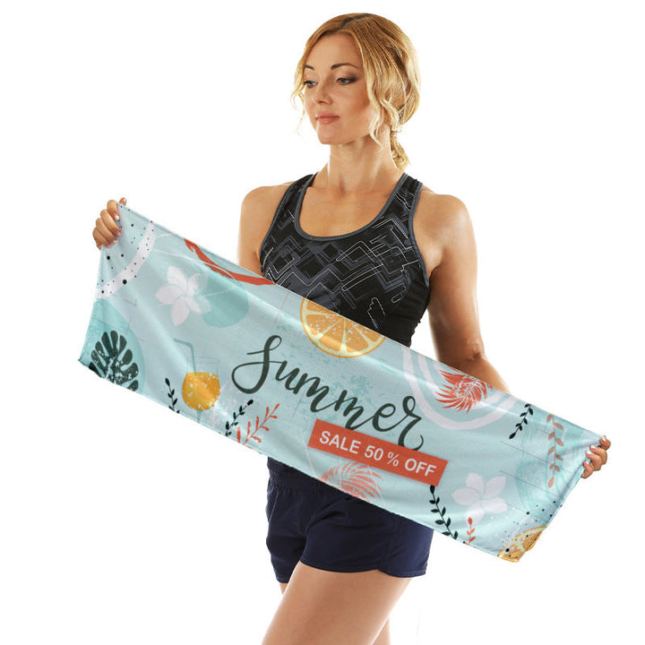 Sporty microfiber cloth with vibrant summer design Kalsten