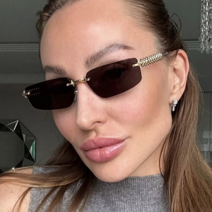 Women's square sunglasses with filigree frame and luxurious accents Kalsten