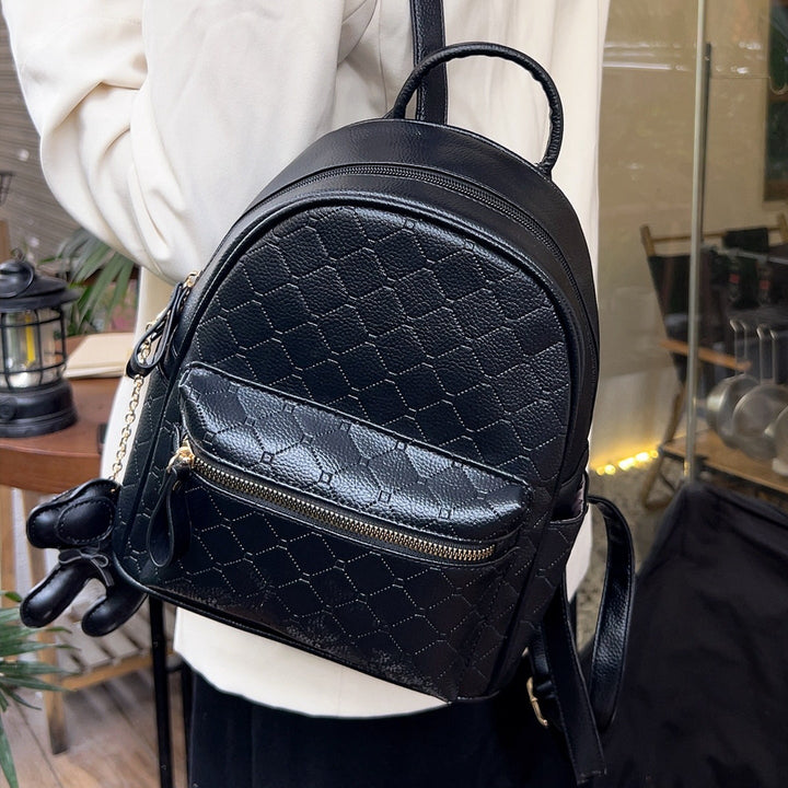 Stylish Textured Mini Backpack Kalsten