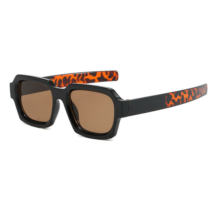Ladies fashionable stylish square sunglasses with contrasting frame Kalsten