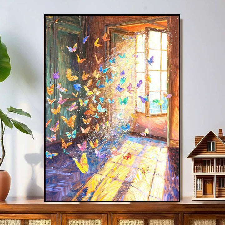 Butterfly-Inspired Dreamy Canvas Art Kalsten