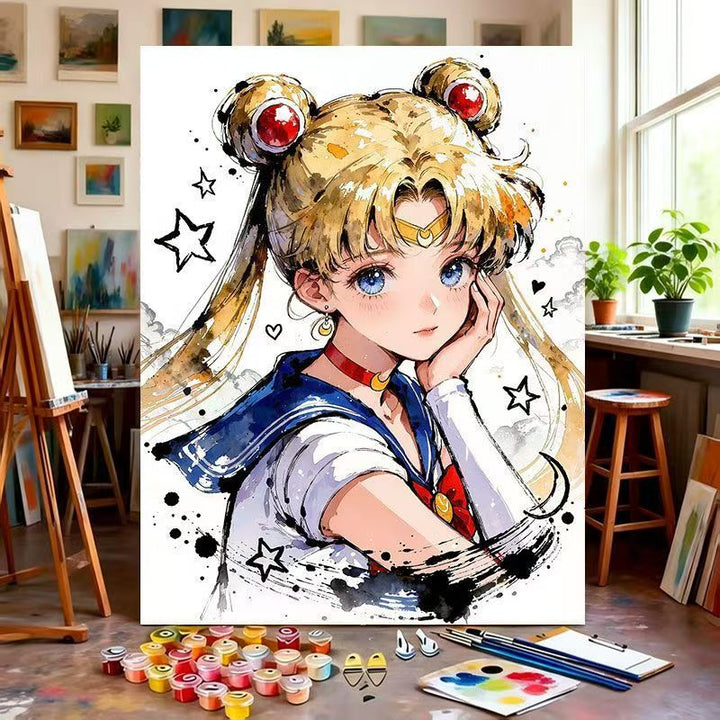 Illustrated Character Canvas Art Print Kalsten