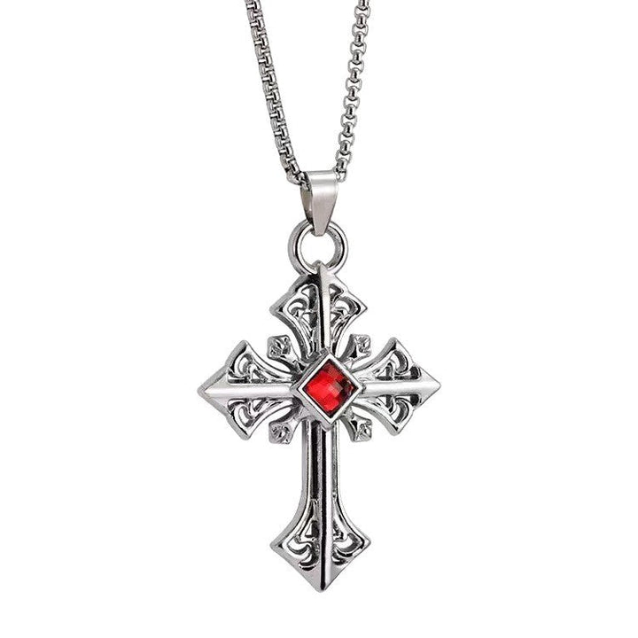 Gothic Cross Pendant Necklace Kalsten