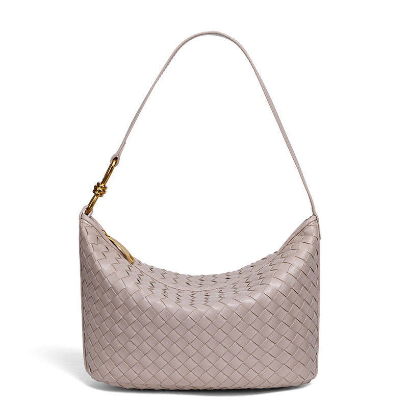 Stylish Woven Leather Handbag Acalora
