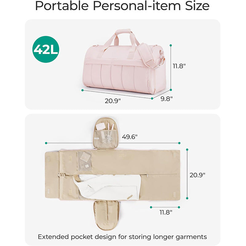 Stylish Travel Bag with Integrated Suit Compartment Kalsten