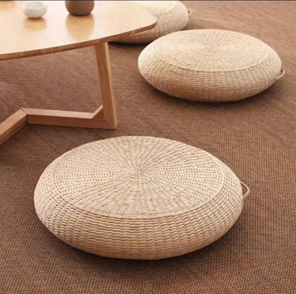 More Elegant Cow Pouf Made of Natural Materials Acalora
