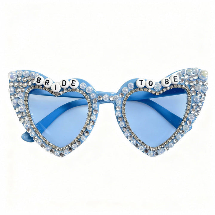 Heart-Shaped Pearl-Embellished Sunglasses Kalsten