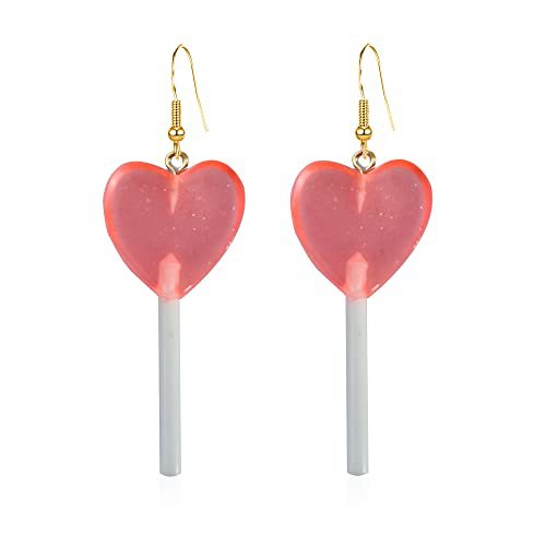 Whimsical Heart-Shaped Lollipop Earrings Kalsten