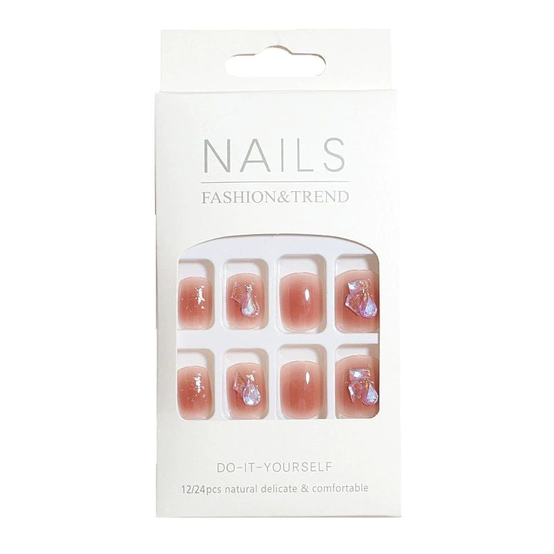 Artistic Nail Design Press-On Set with Crystal Accents Kalsten