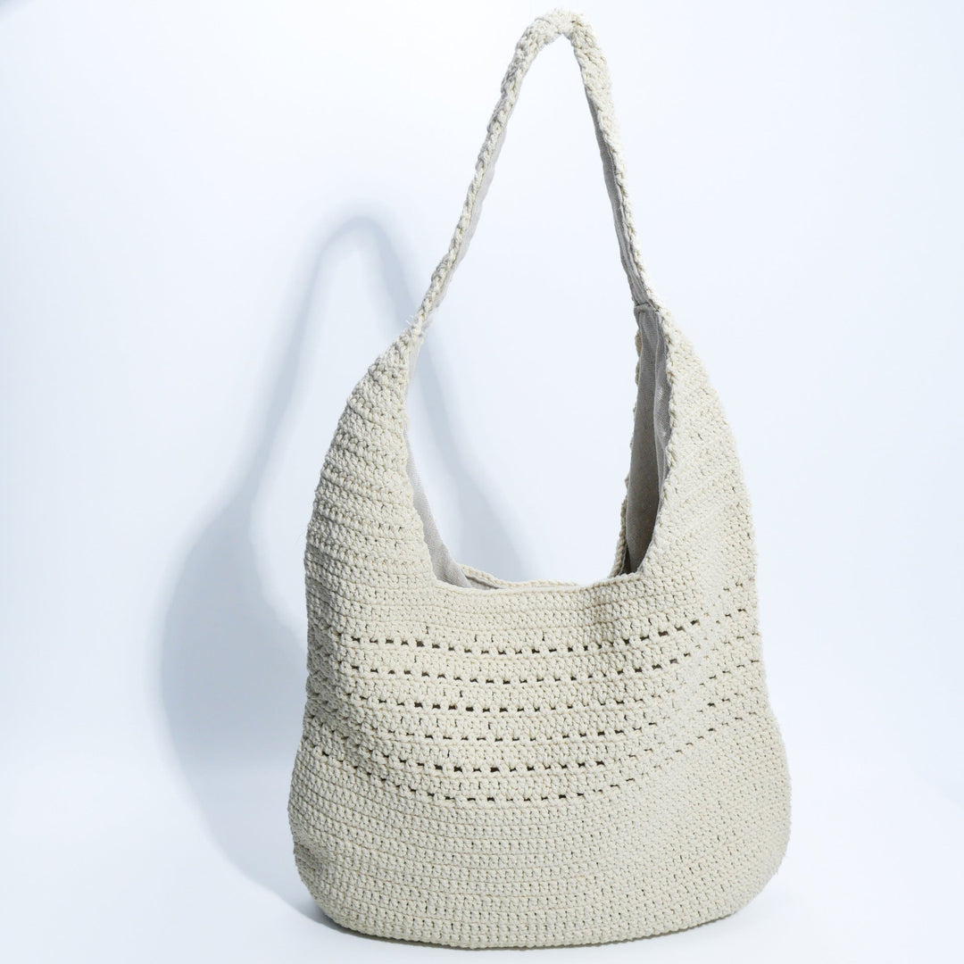Handmade macrame shoulder bag with ergonomic shoulder strap Kalsten