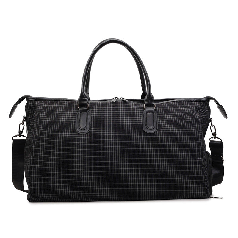 Sporty Travel Bag With Stylish Checkered Pattern Kalsten