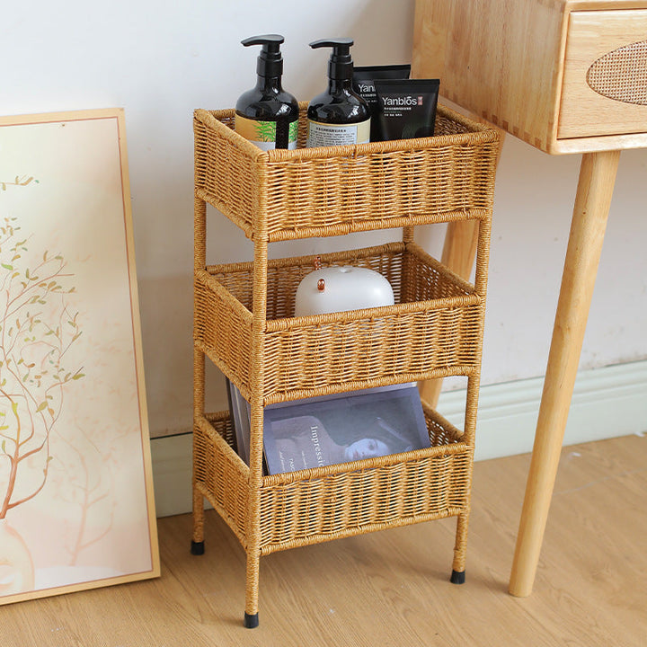 Multi-Tiered Woven Storage Rack Kalsten