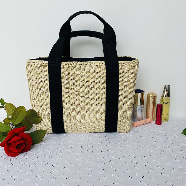 Sustainable basket bag with sturdy carrying handles Kalsten