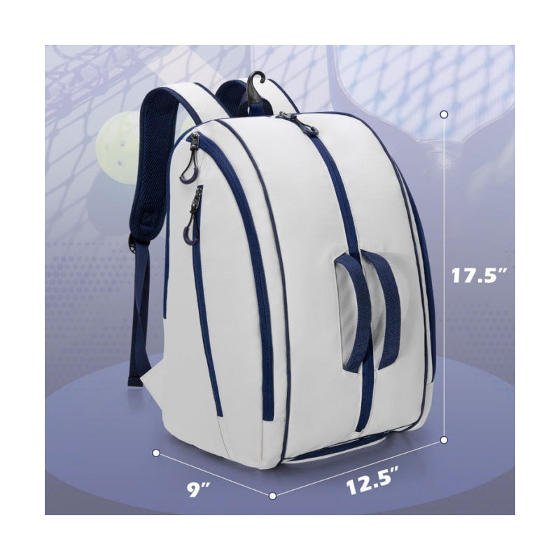 Sporty tennis backpack with integrated racket and shoe compartment Kalsten