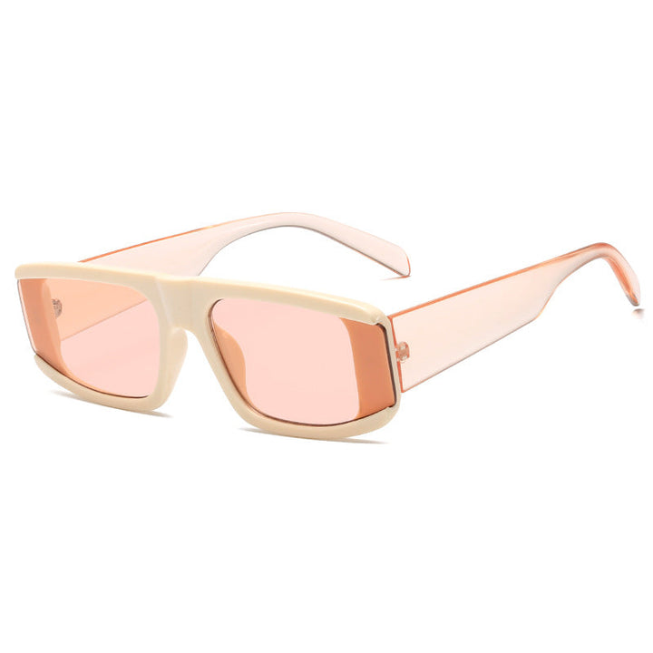 Women's fashionable sunglasses with futuristic design and transparent frame Kalsten