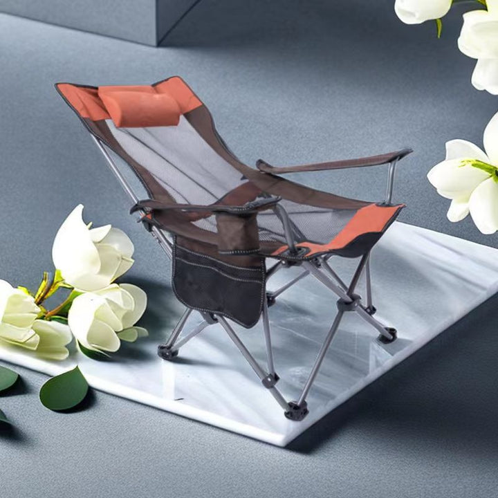 Ladies folding lounge chair with adjustable headrest Kalsten