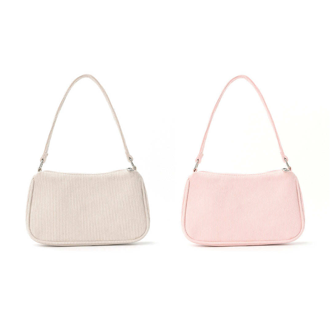 Fashionable shoulder bag with elegant ribbed design Kalsten