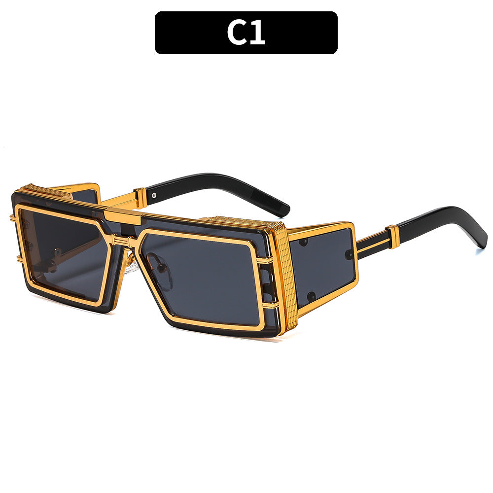 Women Geometric Oversized Sunglasses with Luxurious Frame Kalsten