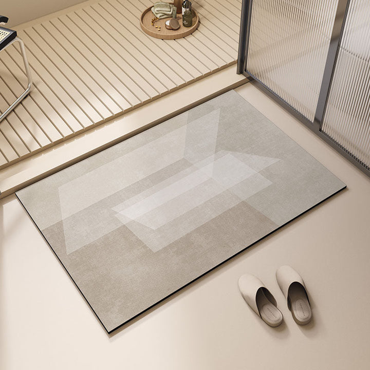 Modern Geometric Bath Mat Kalsten