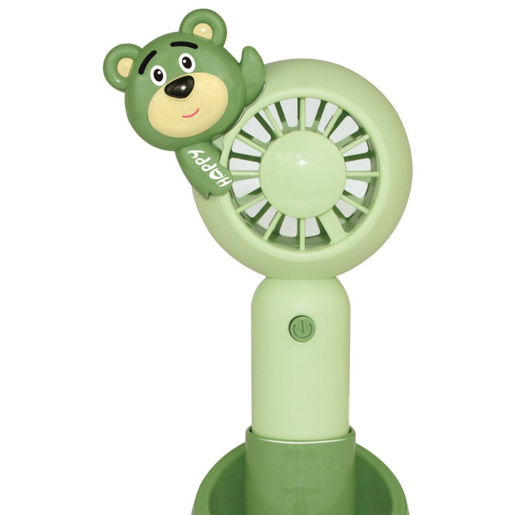 Unisex Portable Handheld Fan with Animal Design and LED Light Function Kalsten